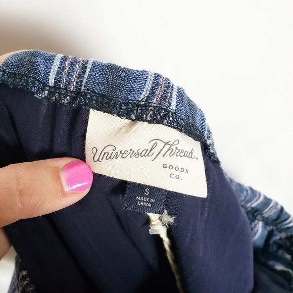 UNIVERSAL THREAD multi stripe linen blend strapless mini dress - Picture 4 of 6